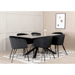 Piazza Spisebordssæt - Sort