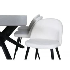 Piazza t Spisebordssæt - Beige og Sort og Grå