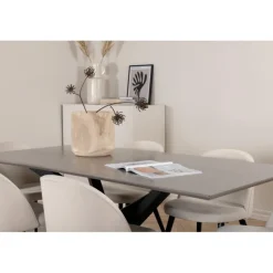 Piazza t Spisebordssæt - Beige og Sort og Grå