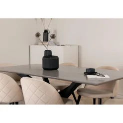 Piazza t Spisebordssæt - Beige og Sort og Grå