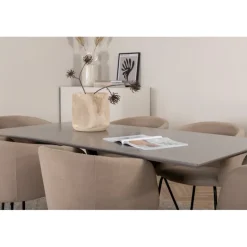 Piazza t Spisebordssæt - Beige og Sort og Grå