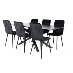 Piazza t Spisebordssæt - Sort