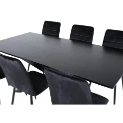 Piazza t Spisebordssæt - Sort