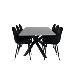 Piazza t Spisebordssæt - Sort