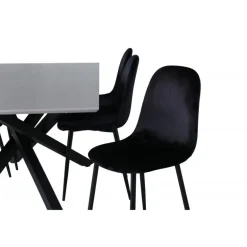 Piazza t Spisebordssæt - Sort