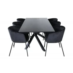Piazza t Spisebordssæt - Sort