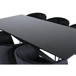 Piazza t Spisebordssæt - Sort