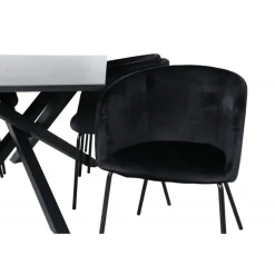 Piazza t Spisebordssæt - Sort