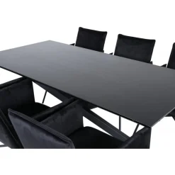 Piazza t Spisebordssæt - Sort