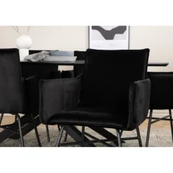 Piazza t Spisebordssæt - Sort