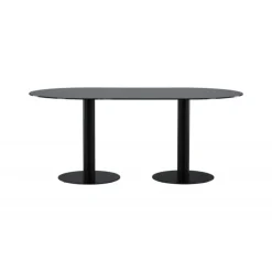 Pillan Ovalt spisebord - Sort