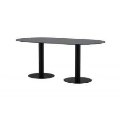 Pillan Ovalt spisebord - Sort
