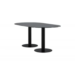 Pillan Ovalt spisebord - Sort