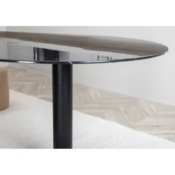 Pillan Ovalt spisebord - Sort