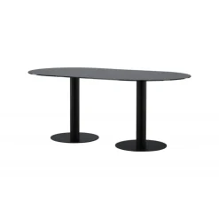 Pillan Ovalt spisebord - Sort