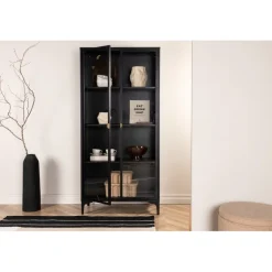 Piring Vitrineskab - Sort