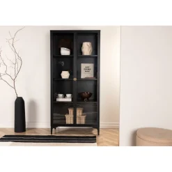 Piring Vitrineskab - Sort