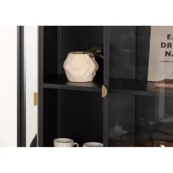 Piring Vitrineskab - Sort