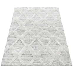 Pisa Shaggy tæppe Boho - Grå