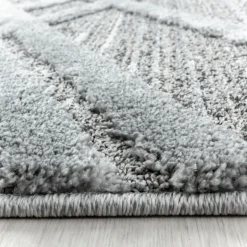 Pisa Shaggy tæppe Boho - Grå