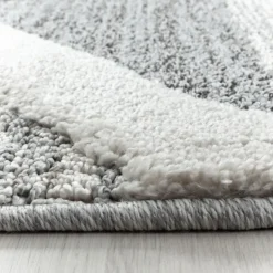 Pisa Shaggy tæppe Geometrisk - Grå