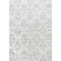 Pisa Shaggy Tæppeløber Boho - Grå