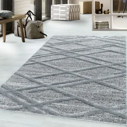 Pisa Shaggy Tæppeløber Boho - Grå