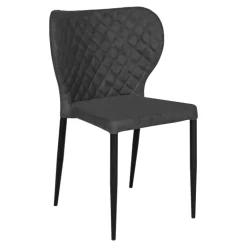 Pisa Spisebordsstol - Stol i mørkegråt kunstlæder HN1221