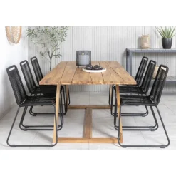 Plankton Loungesæt - Havemøbelsæt - Sort,Natur