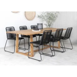 Plankton Loungesæt - Havemøbelsæt - Sort,Natur