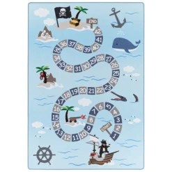 Play Børne Tæppeløber Pirat - Blå
