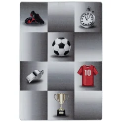 Play Børnetæppe Fodbold - Grå