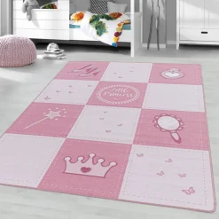 Play Børnetæppe Prinsesse - Pink