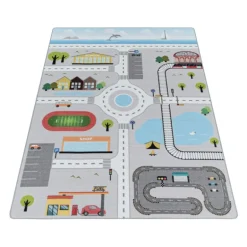 Play Børnetæppe Vejbane - Grå