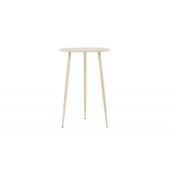 Plaza Barbord Ø70 cm- Hvidvasket