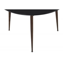 Plaza Rundt spisebord - Sort og Valnød