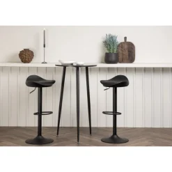 Plaza Rundt Spisebordssæt - Sort