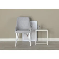 Plaza Spisebordsstol - Grå og Hvid