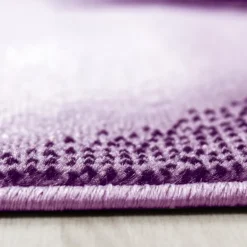 Plus Kortluvet tæppe Abstrakt Bølge - Lilla