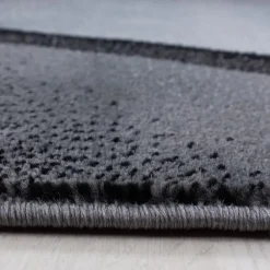 Plus Kortluvet tæppe Bølge - Sort