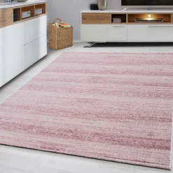 Plus Kortluvet tæppe Ensfarvet - Pink