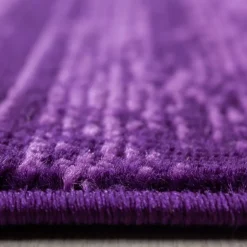 Plus Kortluvet tæppe Ensfarvet - Lilla