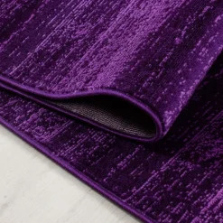 Plus Kortluvet tæppe Ensfarvet - Lilla