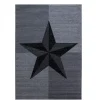Plus Kortluvet tæppe Stjerne - Grå