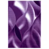 Plus Kortluvet Tæppeløber Abstrakt Bølge - Lilla