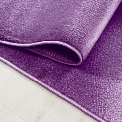 Plus Kortluvet Tæppeløber Abstrakt Bølge - Lilla