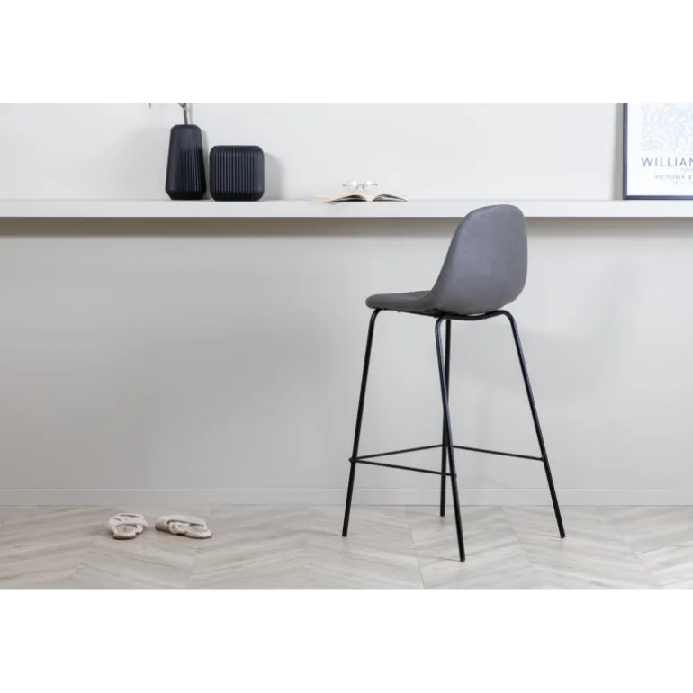 Polar Barstol - Sort og Grå