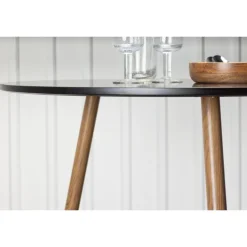 Polar Rundt spisebord - Sort og Natur