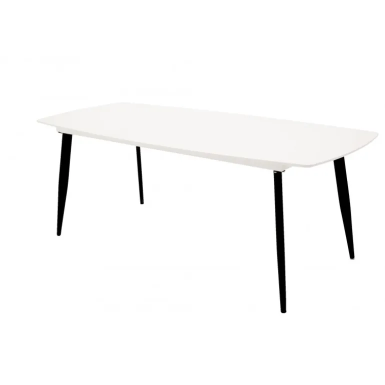 Polar Spisebord 240 x 100 - Sort og Hvid