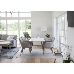 Polar Spisebord 120 x 80 cm - Natur og Hvid